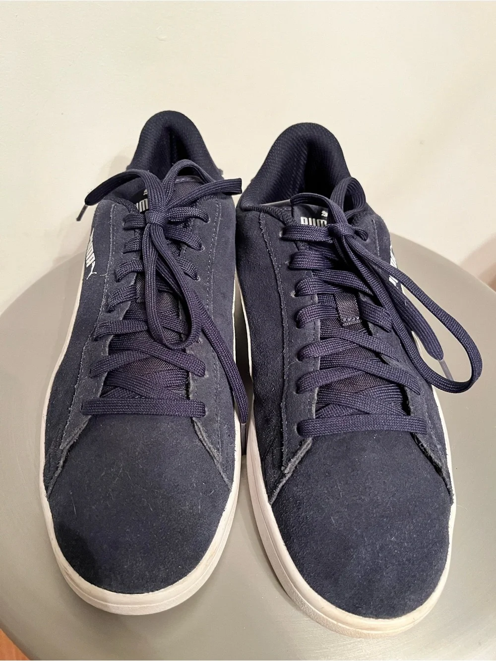 Puma Smash v2 Suede Sneakers Navy/White Women’s US 10.5 EU 44 Casual Shoes